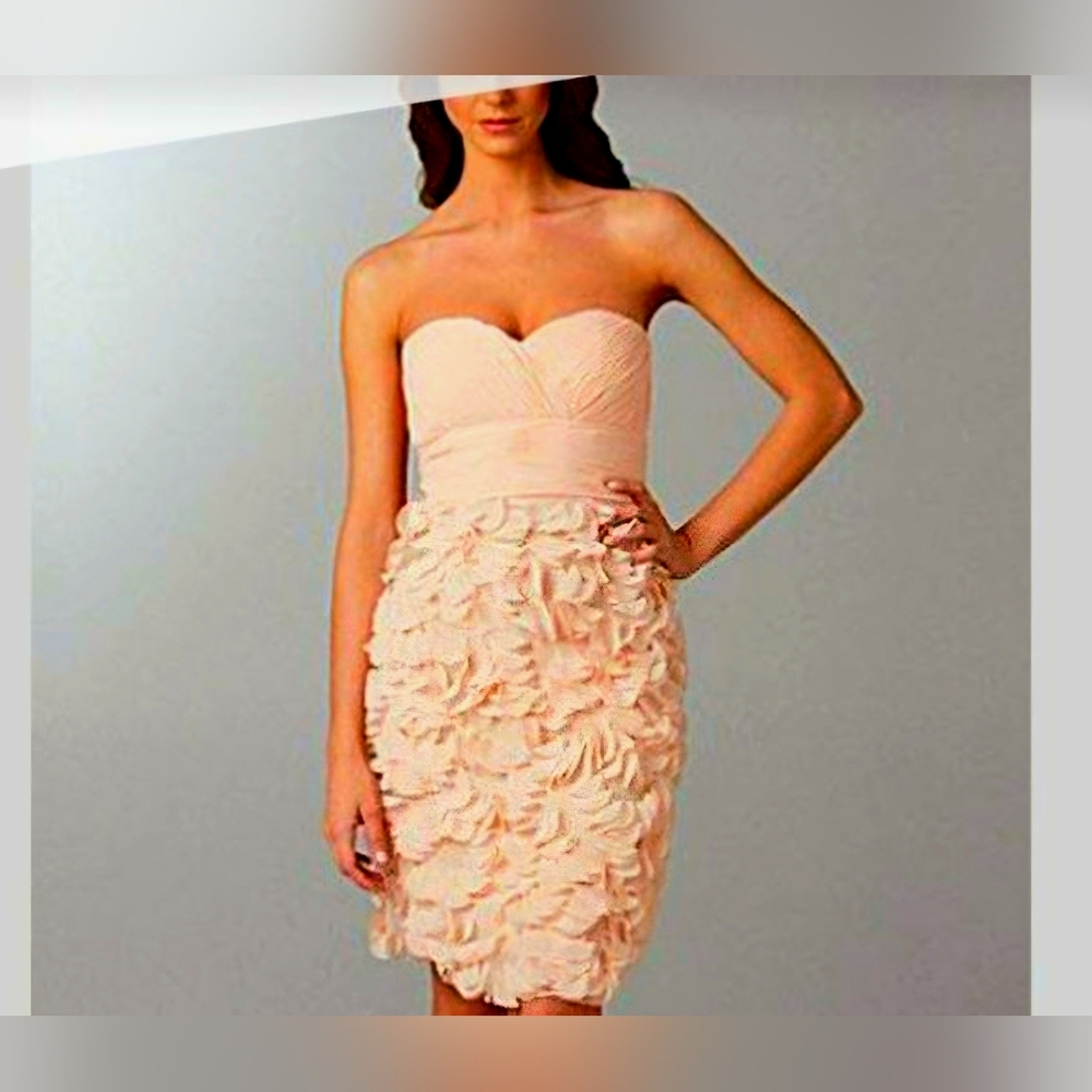 Dress- Strapless Js Collection Rosette Dress US 10